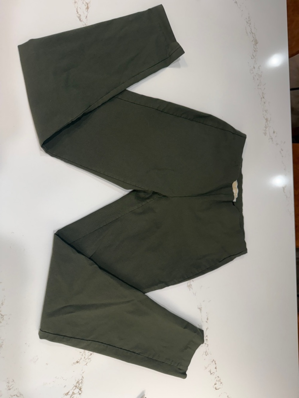Olive Green Pull-On Pants Michael Kors
